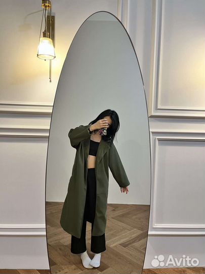 Демисезонное шерстяное пальто, S/M