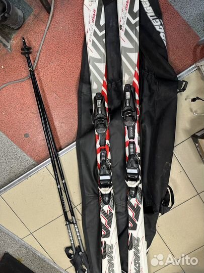 Горные лыжи dynastar omedrive 8, палки, ботинки