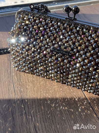 Сумка из хрустальных бусин ручная работа
