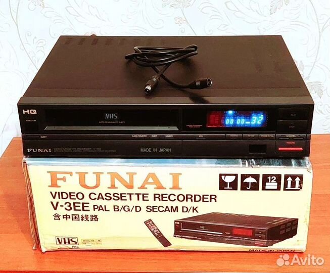 Видеомагнитафон Funai V-3EE Япония Оригинал СССР