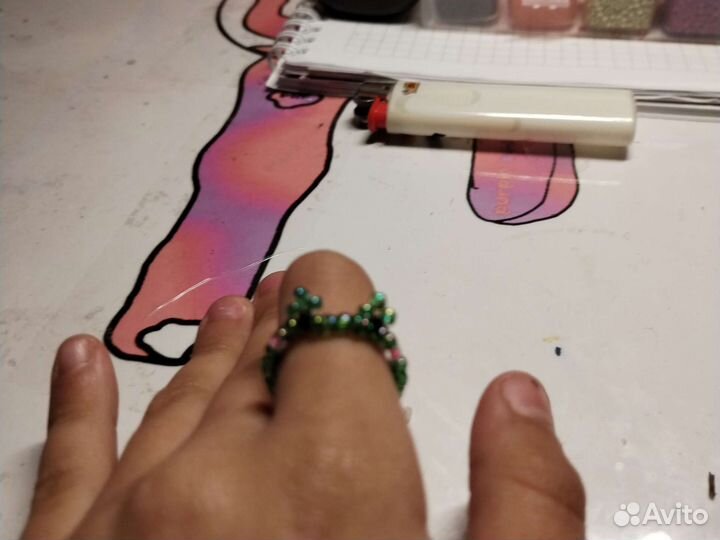 Колечко из бисера