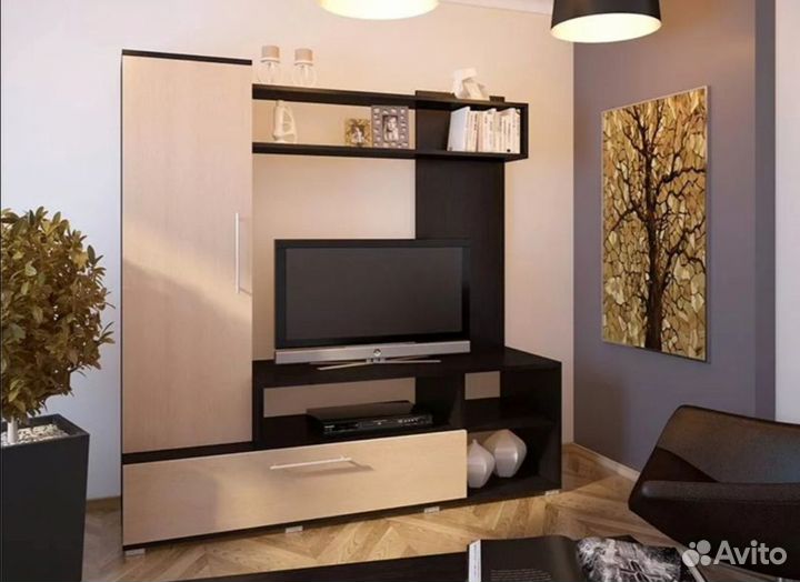 Мини стенка Линда под телевизор Лима