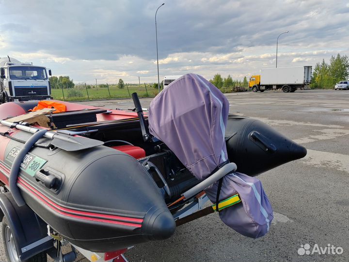 Гладиатор е 380 нднд с мотором Mercury15+прицеп