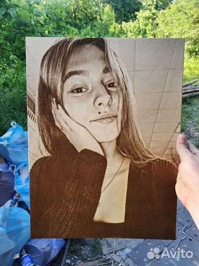 Выжигание портретов на дереве