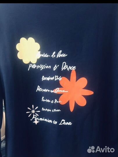 Лонгслив BTS permission to dance хлопок