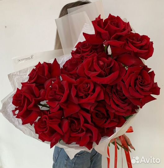 Французские розы / красные розы / пышные розы