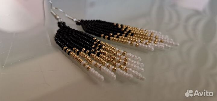 Серьги из бисера