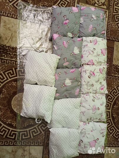 Бортики в детскую кроватку новые