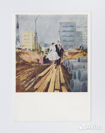 Советские открытки винтаж соцреализм детство дети