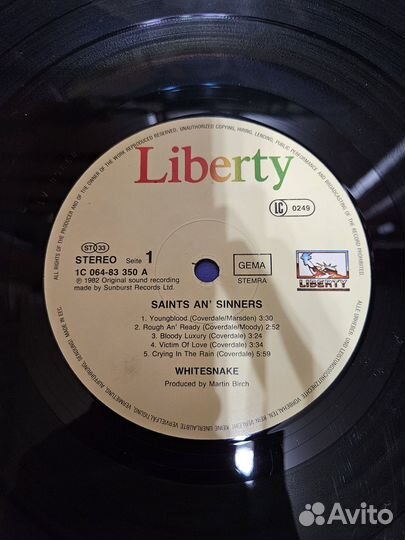 Whitesnake – Saints & Sinners