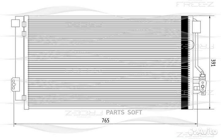 Free-Z KC0253 Радиатор кондиционера