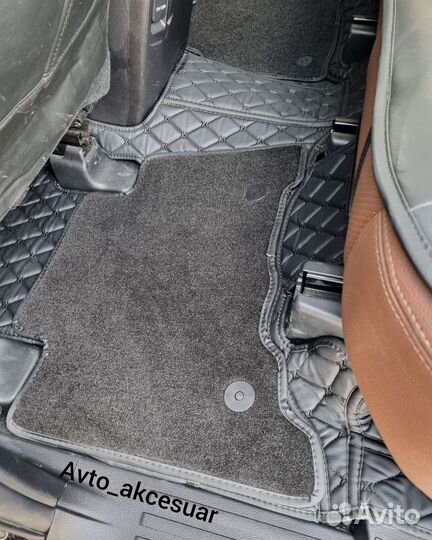 3D Коврики Toyota Land Cruiser Prado 150 - Черные