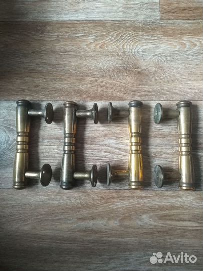 Дверная старинная ручка бронза