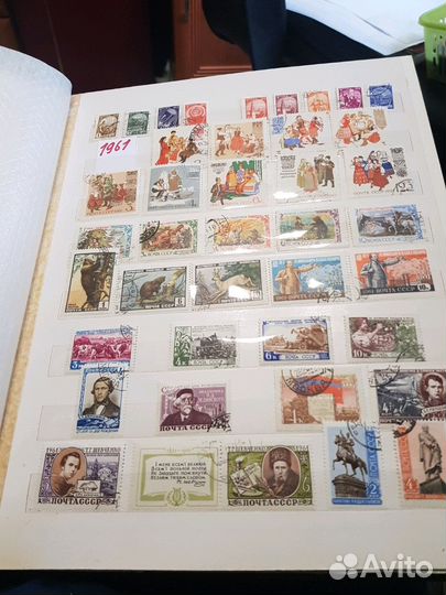 Потовые Марки СССР 1961-1967год гашеный альбом