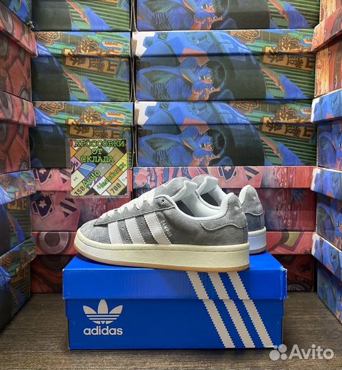 Кроссовки Adidas Campus 00s Grey. Люкс (36,37)р