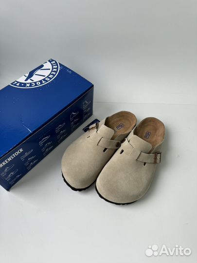 Ортопедические Сабо Birkenstock boston бежевые