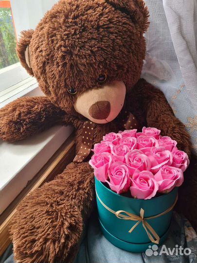 Букет из мыльных роз