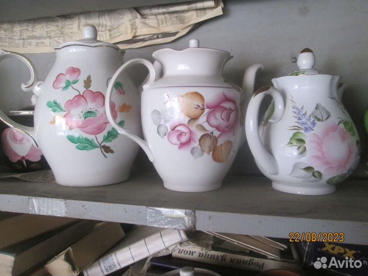 Наборы фарфоровых чайников