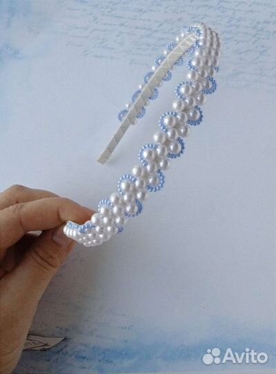 Ободок для волос ручной работы