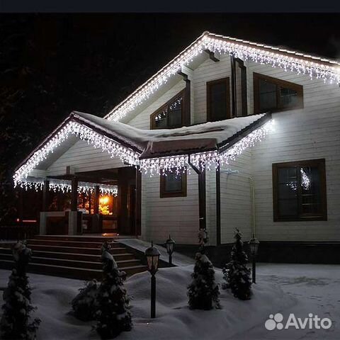 Гирлянда уличная бахрома