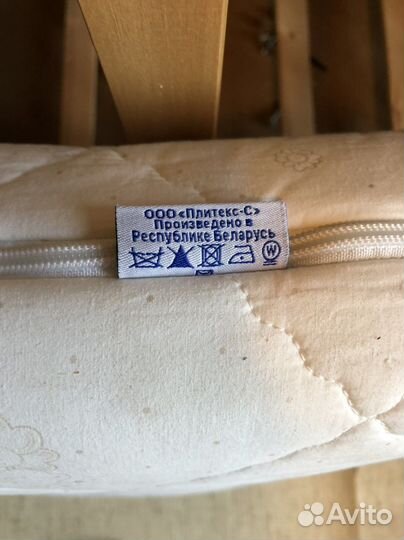 Матрас 120 60 plitex в детскую кроватку