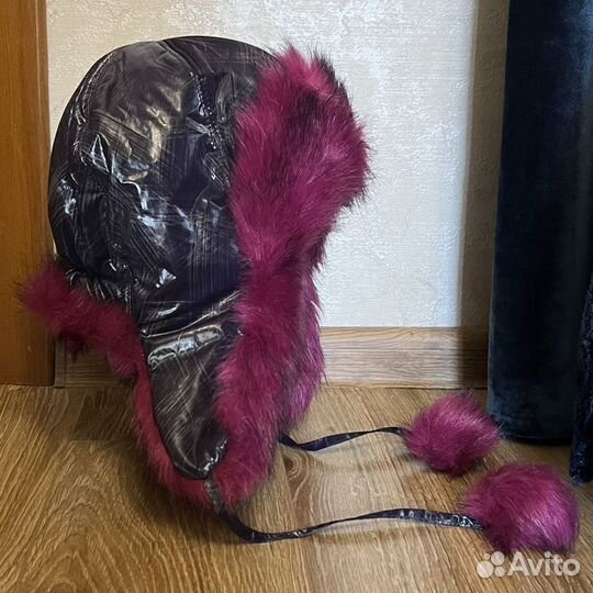 Шапка ушанка женская