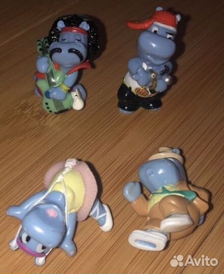 Киндер-сюрприз из 90-х бегемоты динозавры гномы