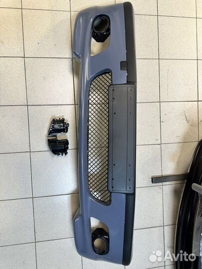 Bmw e46 передний бампер M tech 2 с птф