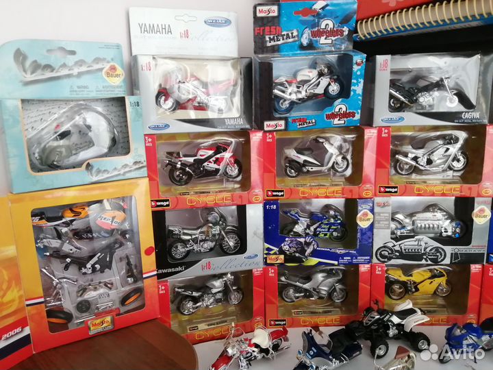 Модели мотоциклов 1:18 и 1:32