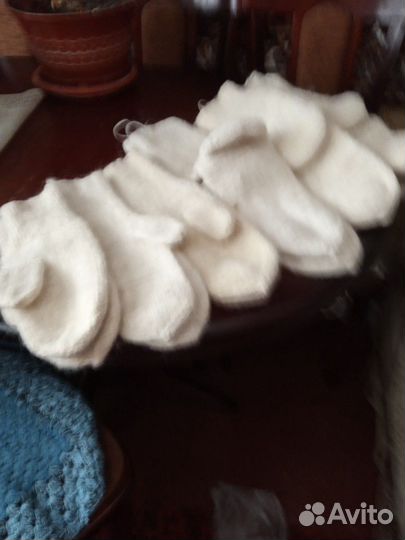 Новые вязанные носки.(овечьей шерсть)