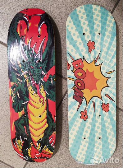 Скейтборд детский две доски без колёс