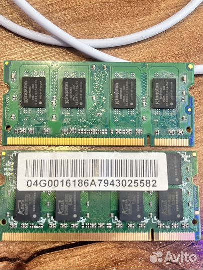 Оперативная память DDR2 для ноутбука 1gb