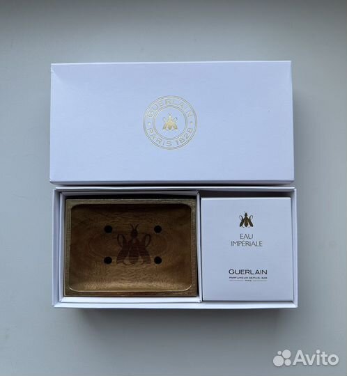 Guerlain eau imperiale набор мыло и мыльница