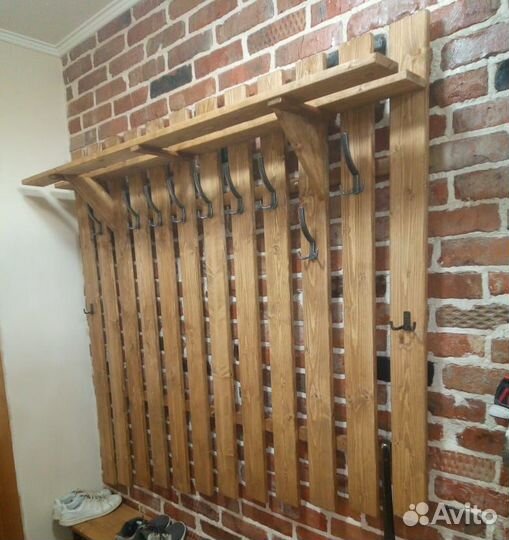 Вешалка для одежды(под заказ)изнатуральногодерева