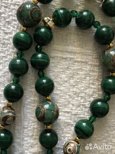 Ожерелье малахит