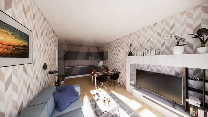 2-к. квартира, 62 м², 1/14 эт.