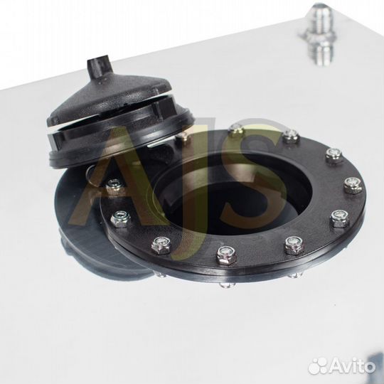 Бак топливный алюминиевый 40л, пластиковая крышка