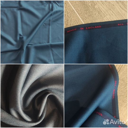 Отрез ткани лён букле, шерсть, твид, креп, шелк