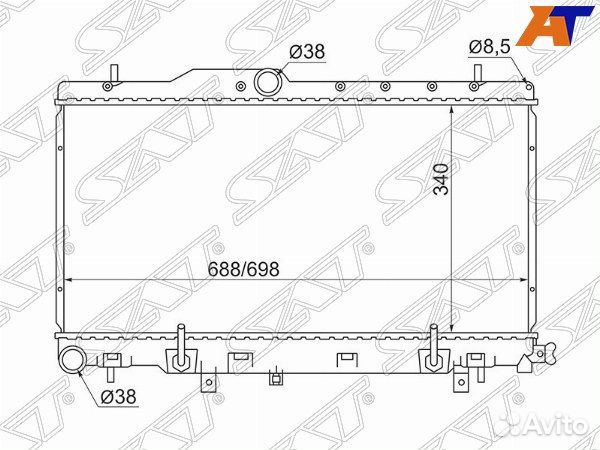 Радиатор subaru, subaru impreza, subaru impreza GD