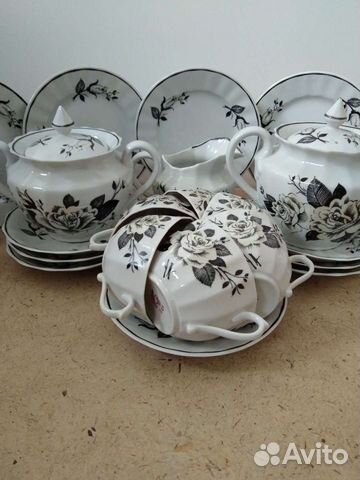 Фарфоровый чайный сервиз. СССР