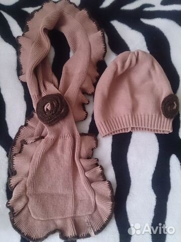 Берет+ шарф+перчатки новые, комплект