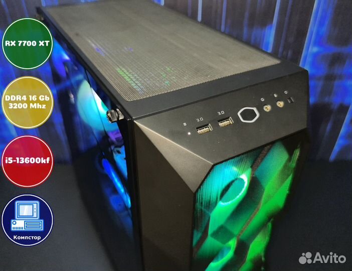 Сборка пк 4к i5-RX7700XT-16DDR4-QBH0946735182-B760