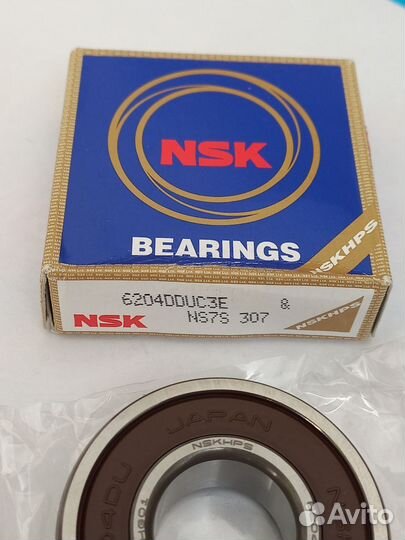 6204 2RS (DDU/C3) подшипник NSK оригинал Япония #