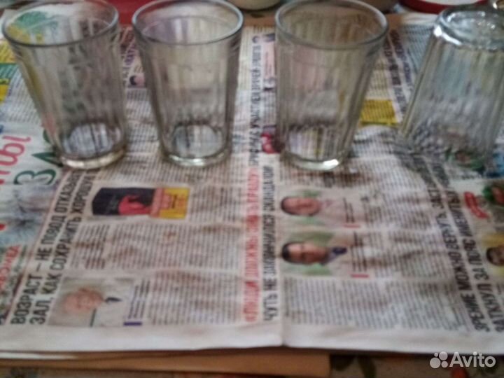 Граненые стаканы времен СССР