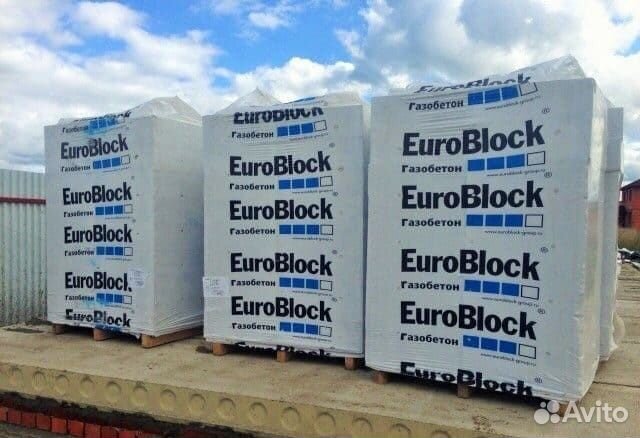 Газоблоки поддонами EuroBlock