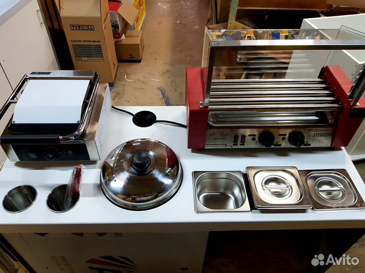 Тележка аппарат стойка для продажи хот-дога