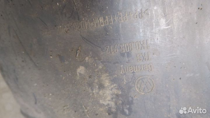 Защита арок (подкрылок) правая передняя Volkswagen Jetta 5, 2007