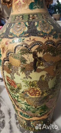 Китайская напольная ваза старинная