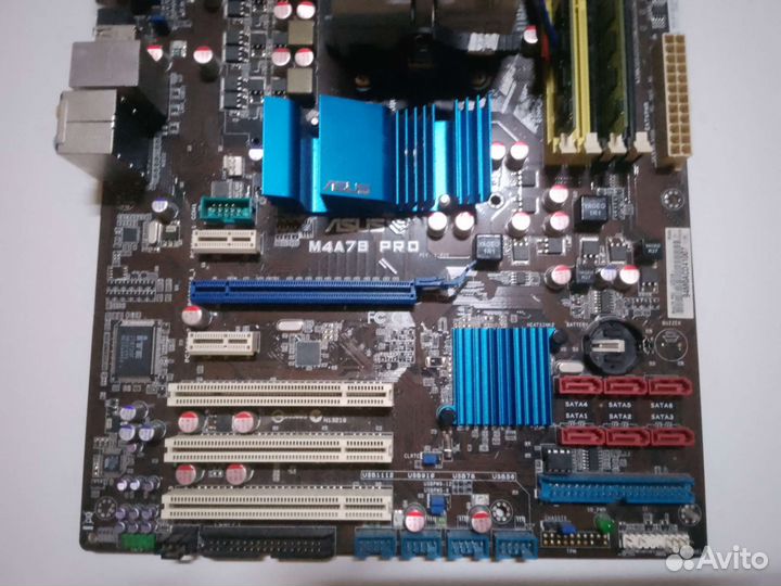 Материнская плата с процессором и озу