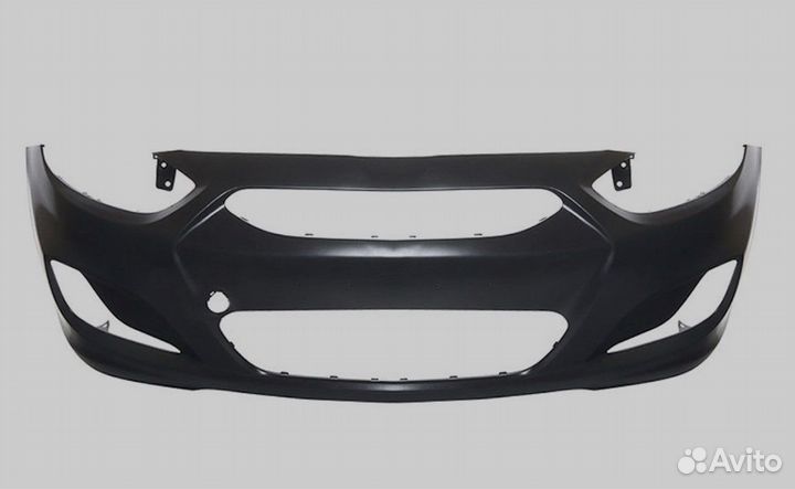 Передний бампер на hyundai solaris